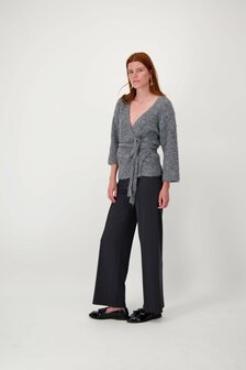 Zusss wikkel vest middengrijs