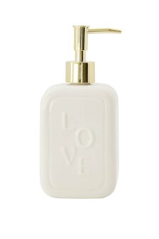 Zusss zeeppomp keramiek love wit goud