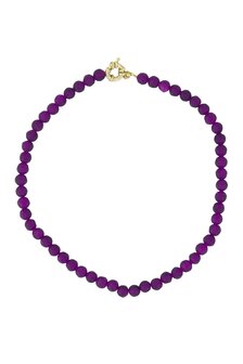 Zusss kralen ketting mid purple