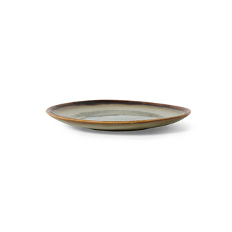 HKLIVING 70s Ceramics Dessert Plates Contrast, Set Of 2