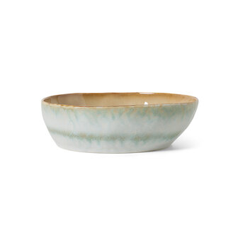 HKLIVING 70s Ceramics Pasta Bowls Petal, Set Of 2