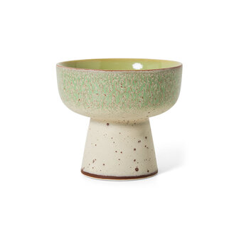 HKLIVING 70s Ceramics Tapas Bowl On Base Slush, L