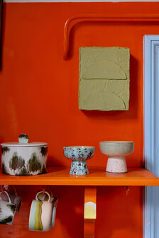 HKLIVING 70s Ceramics Tapas Bowl On Base Slush, L