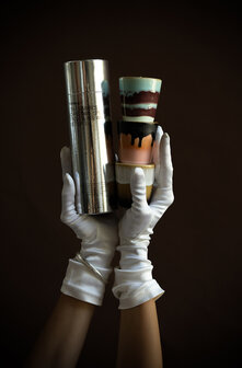 HKLIVING 70s ceramics: Christmas special, frost &amp; firewood (set of 3)