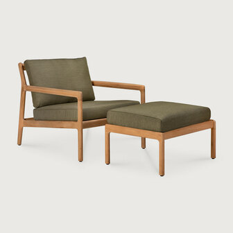 Ethnicraft Jack Outdoor Voetenbank Green