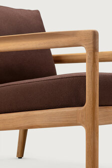 Ethnicraft Jack Outdoor Loungestoel Burgundy