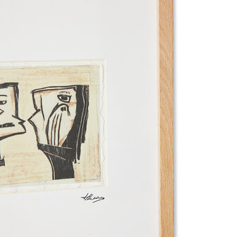 HKLIVING Framed Artwork marty and kosso, 34x44cm