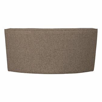 Woood Essentials Europa 2-zits Eetbank Geweven Stof Donkerbruin Melange