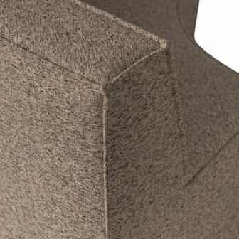 Woood Essentials Europa 2-zits Eetbank Geweven Stof Donkerbruin Melange