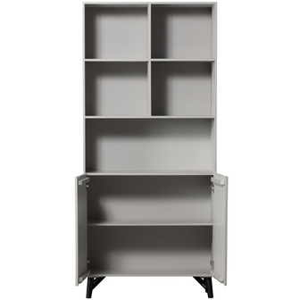 WOOOD Essentials  Carved Organic 2-deurs Opbergkast Mist