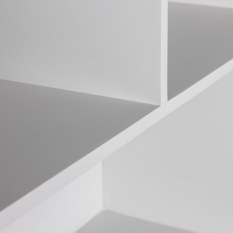 WOOOD Essentials  Carved Organic 2-deurs Opbergkast Mist