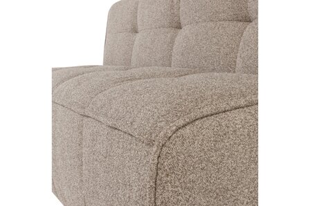 Vtwonen Cluster Eetbankje Met Rugleuning Boucl&eacute; Khaki Bruin