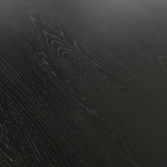 WOOOD Essentials Arthur Eettafel Ovaal Met H-poot Eiken Zwart