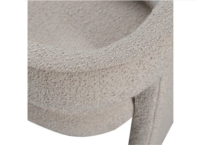 WOOOD Essentials Tiwa Fauteuil Boucl&eacute; Beige