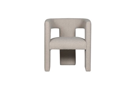 WOOOD Essentials Tiwa Fauteuil Boucl&eacute; Beige