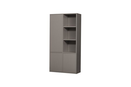 WOOOD Essentials Merel Opbergkast Grenen Warmgrijs