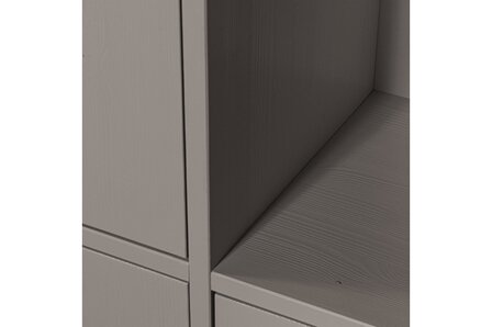 WOOOD Essentials Merel Opbergkast Grenen Warmgrijs