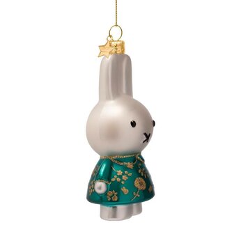 Vondels Ornament glas Nijntje-Miffy groen jurkje