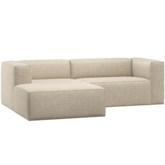 WOOOD Essentials Bean Chaise Longue Bank Links Beige Melange