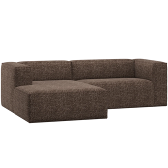 WOOOD Essentials Bean Chaise Longue Bank Links Bruin Melange