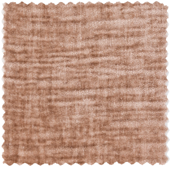 WOOOD Essentials Bean Chaise Longue Bank Links Chenille Velvet Perzikroze