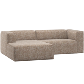 WOOOD Essentials Bean Chaise Longue Bank Links Lichtbruin Melange