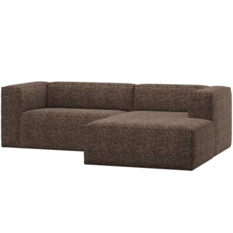 WOOOD Essentials Bean Chaise Longue Bank Rechts Bruin Melange