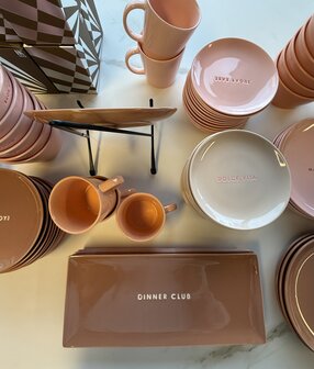 Vondels gebaksbordje Enjoy terracotta