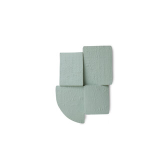 HKLIVING Wall sculpture levels, green