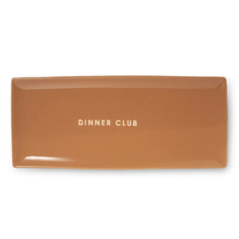Vondels ceramic Dinner club plate terracotta
