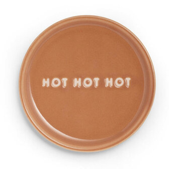 Vondels Petit four bordje HOT HOT HOT terracotta