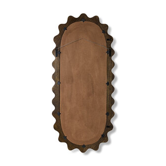HKLIVING Wooden ripple mirror