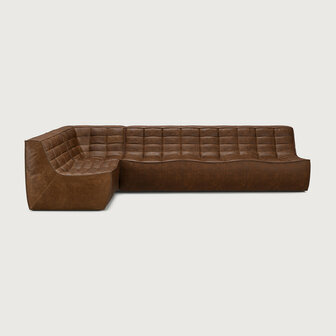 Ethnicraft N701 Modulaire Sofa Set Mini Links Chestnut