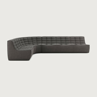 Ethnicraft N701 Modulaire Sofa Set Mini Links Dark Grey