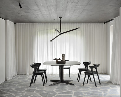 Ethnicraft Corto Dining Table Varnished Oak Brown Square