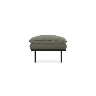 HKliving retro Hocker Linen, Army Green