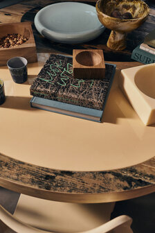 HKLIVING Teak cube bowl, Small