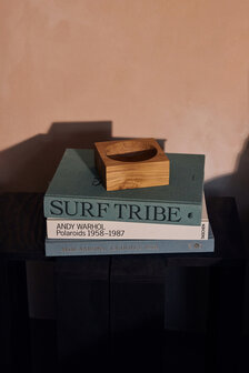 HKLIVING Teak cube bowl, Small