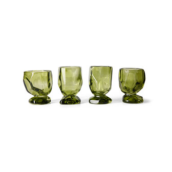HKLIVING Glasses Eemerald Set of 4