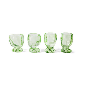 HKLIVING Glasses Peridot Set of 4