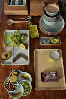 HKLIVING 70s Ceramics Cake Tray Tide