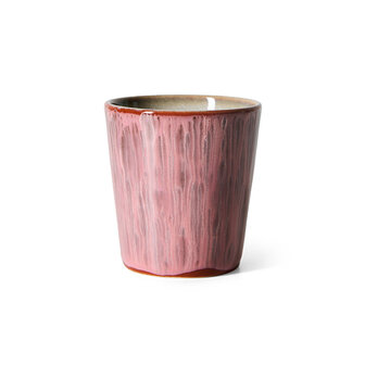 HKLIVING 70s Ceramics Coffee Mug Rhubarb