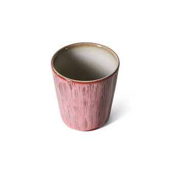 HKLIVING 70s Ceramics Coffee Mug Rhubarb