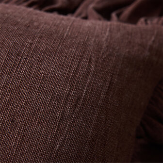 HKLIVING Ruffle Cushion Chestnut 50x50cm