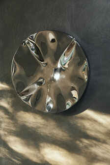 HKLIVING Dent Wall Sculpture Chrome