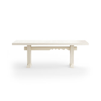 HKLIVING Forma Dining Table Pearl 220cm