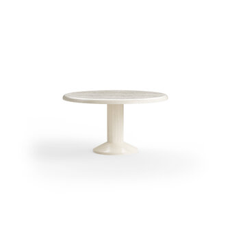 HKLIVING Forma Dining Table Roound 140cm Pearl
