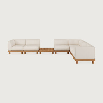 Ethnicraft Monocle Outdoor Modulaire Sofa Set Right
