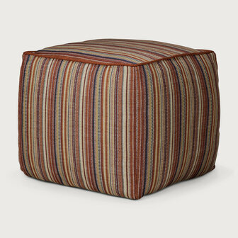 Ethnicraft Outdoor Zahara Poef Terra Stripe