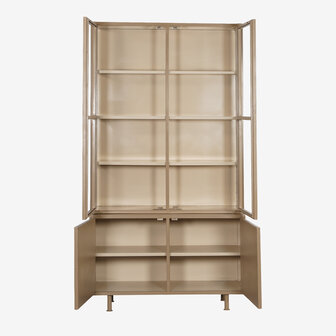 New Routz vitrinekast Langley Cappuccino/Sand